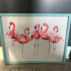 Flamingo Framed Canvas